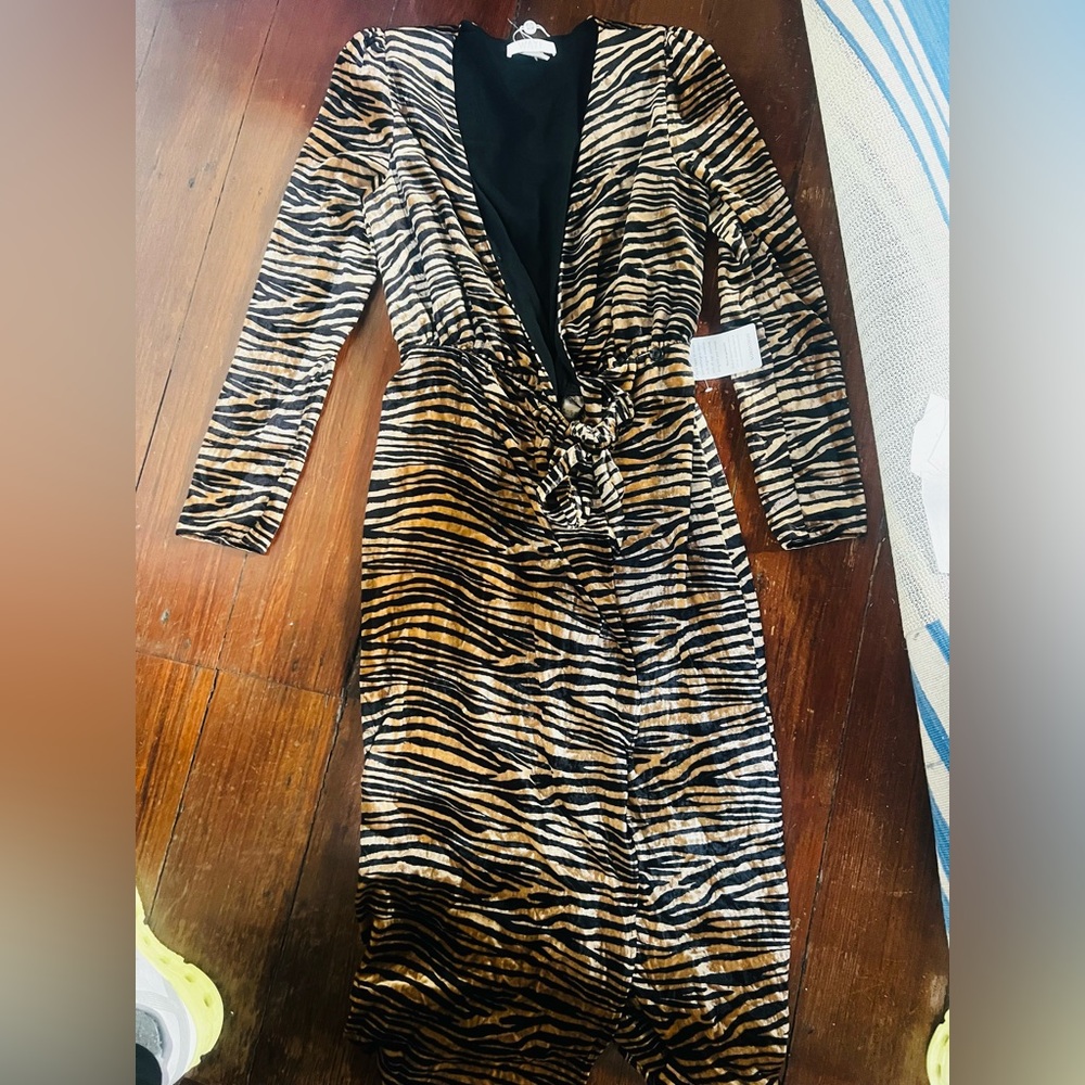 Wayf Leopard print dress